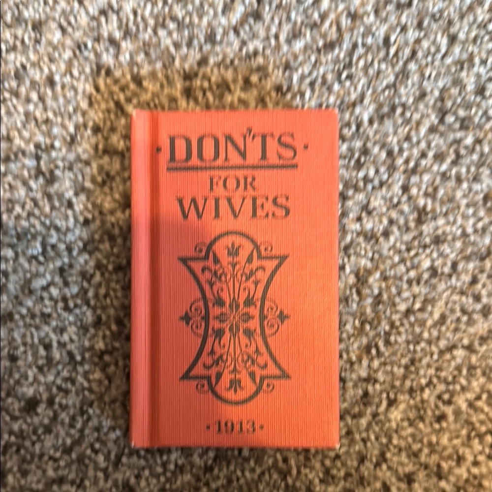 Vintage Red Book 'Don'ts for Wives'